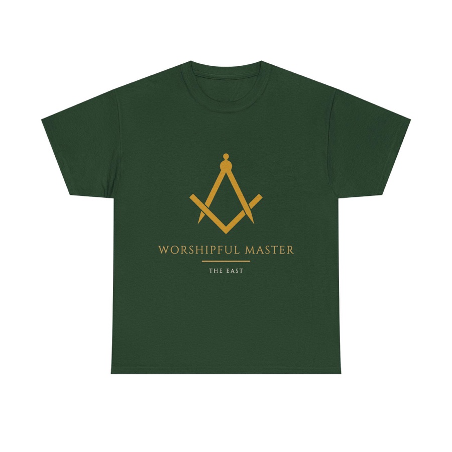 Worshipful Master Shirt, Masonic Square & Compass Freemason Installation Gift Tee (photo 1 of 7)