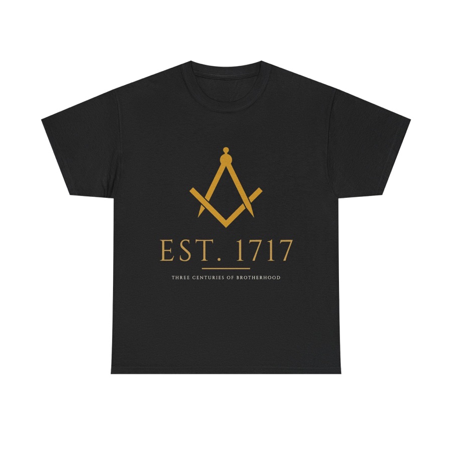 Freemasonry Est. 1717 Shirt, Masonic Square & Compass Heritage Tee, Mason History Gift (photo 1 of 5)