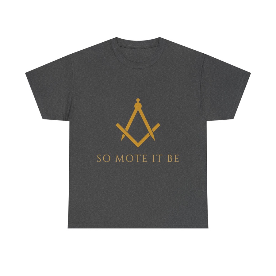 So Mote It Be Shirt, SMIB Masonic Square & Compass Freemason Tee (photo 1 of 5)