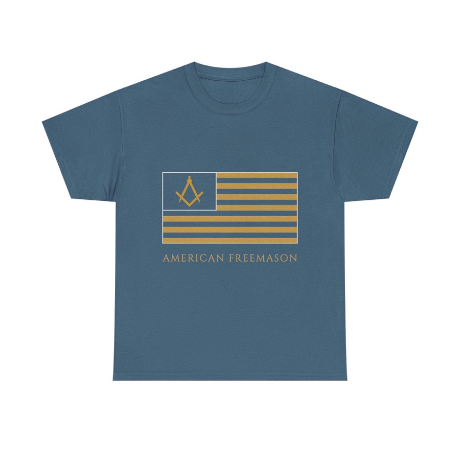 American Freemason Shirt, US Flag Square & Compass Patriotic Masonic Tee (photo 1 of 5)